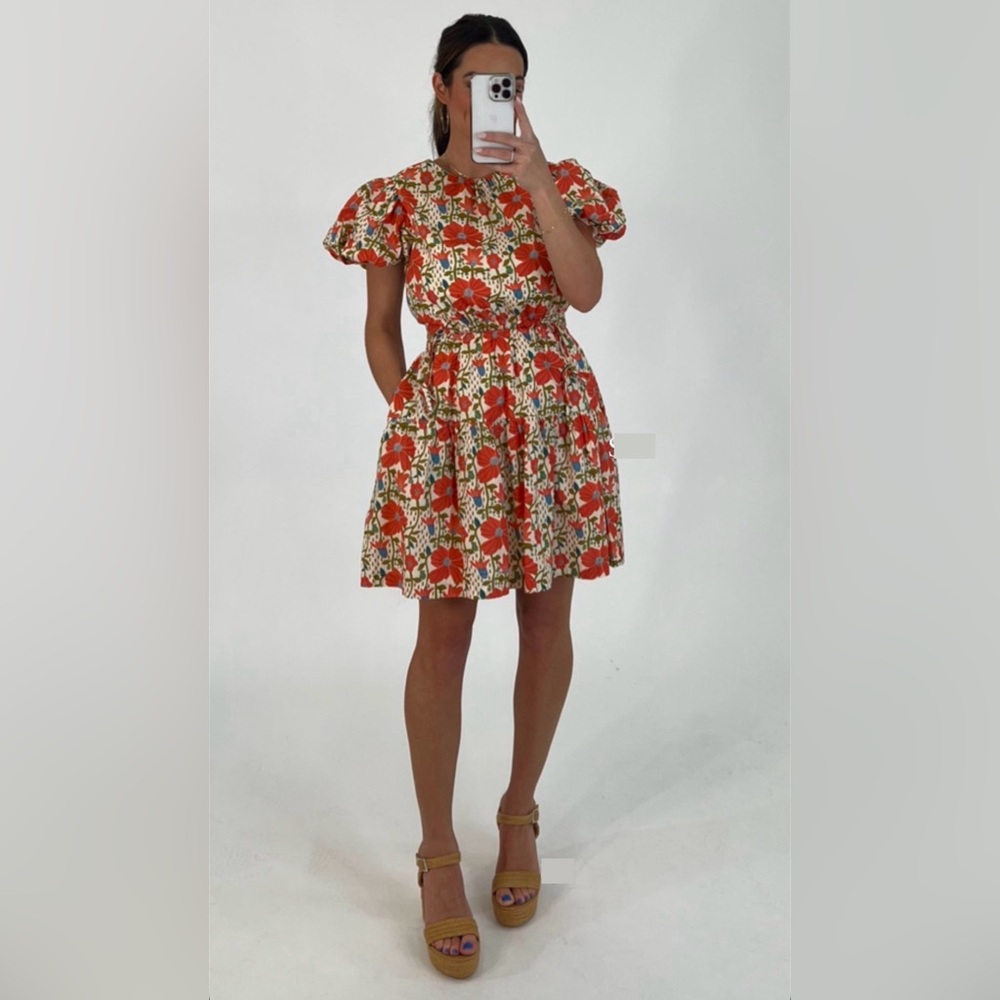 Puff Sleeve Floral Dress